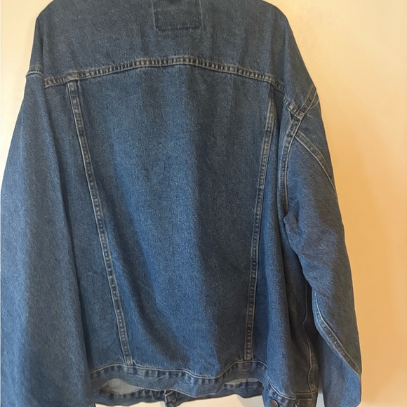 Levi Strauss Signature Denim Trucker Jacket 4XL — Classic Blue Jean Jacket - Picture 4 of 9